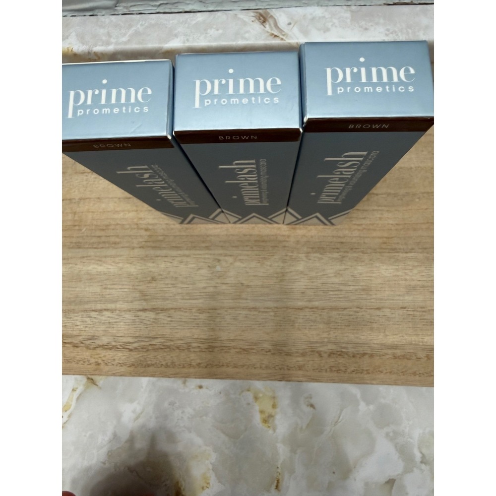 Prime Prometics PrimeLash Lengthening Volumizing Mascara Brown Set of 3 NEW - Picture 2 of 4
